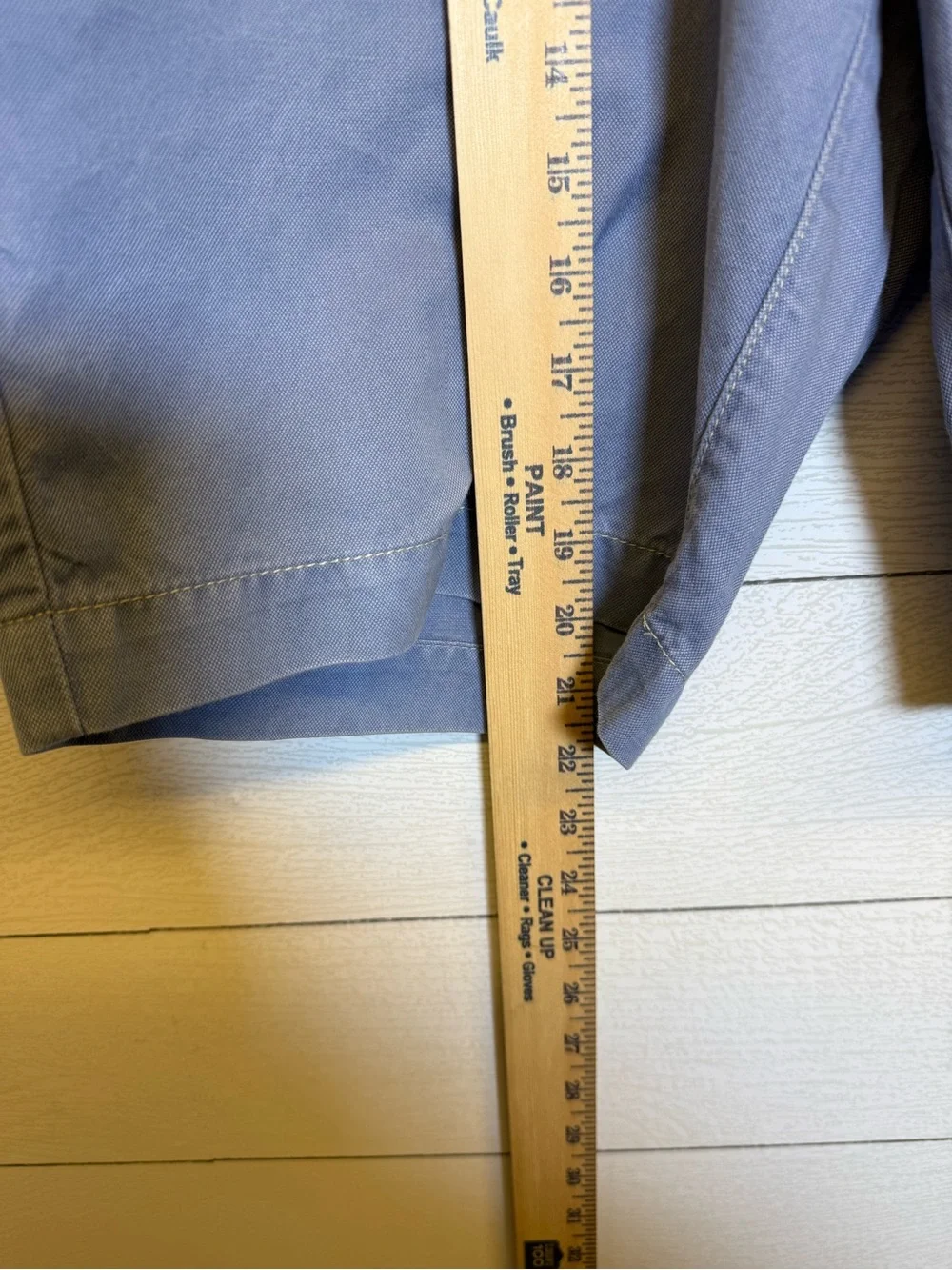 Tommy Bahama Slate Blue Flat-Front Men's Shorts Cotton Linen Blend Size Large - Picture 6 of 9